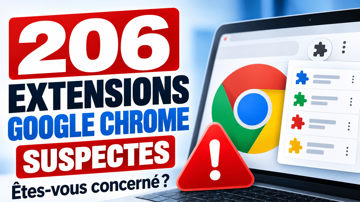 206 extensions chrome suspectes