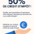 BéNéFICIEZ DE 50%* DE CRéDIT D'IMPôT !
